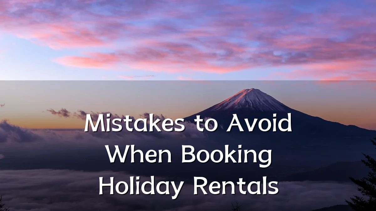 Mistakes to Avoid When Booking Holiday Rentals