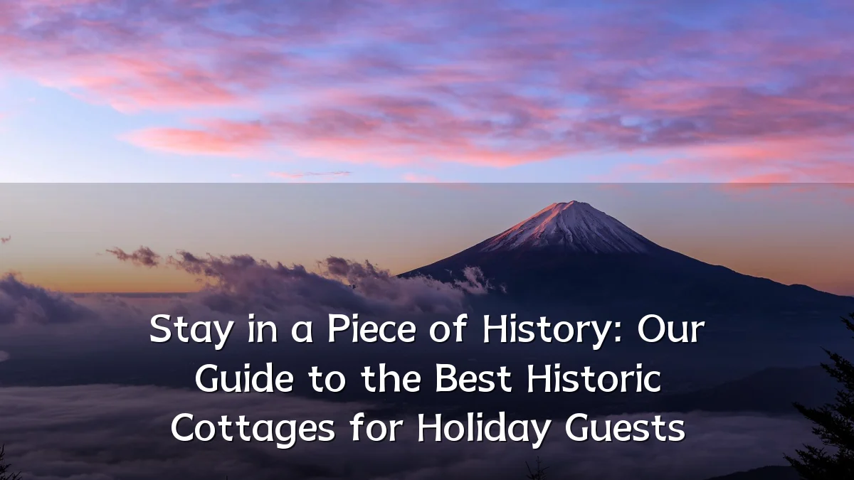 Stay in a Piece of History: Our Guide to the Best Historic Cottages for Holiday Guests