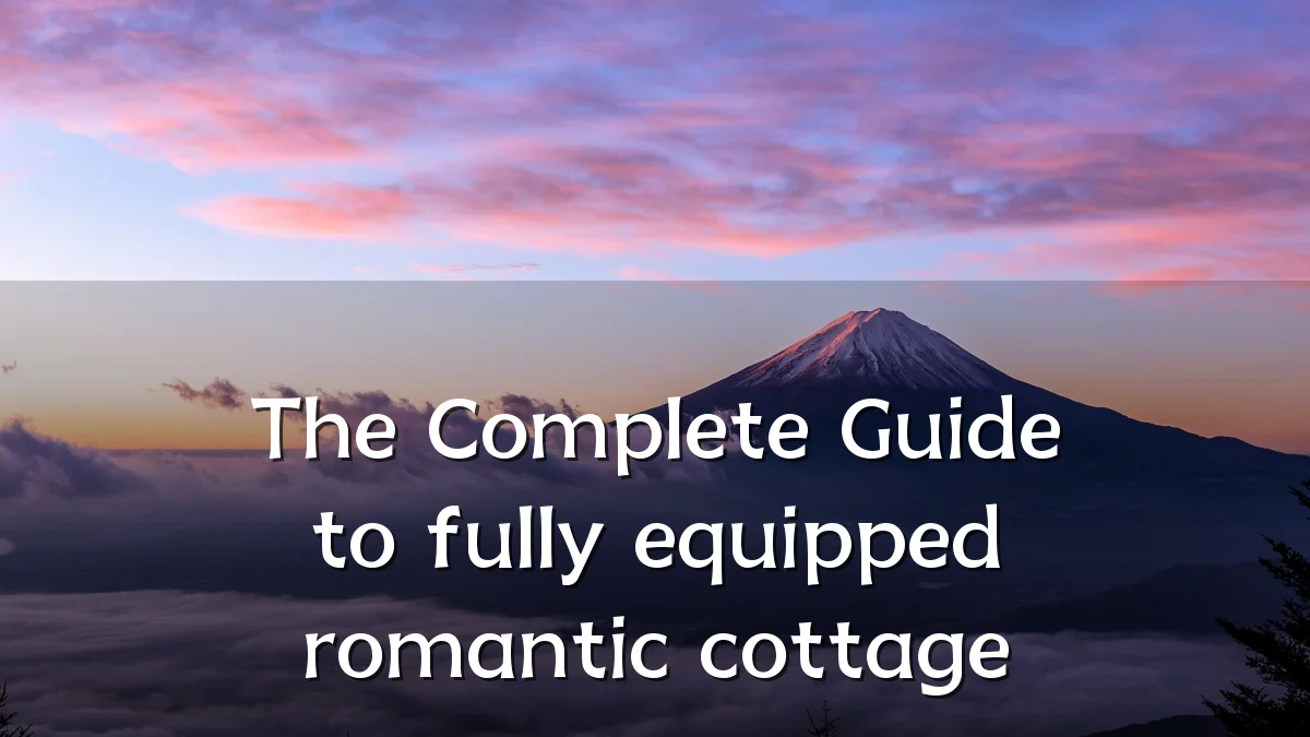 The Complete Guide to fully equipped romantic cottage